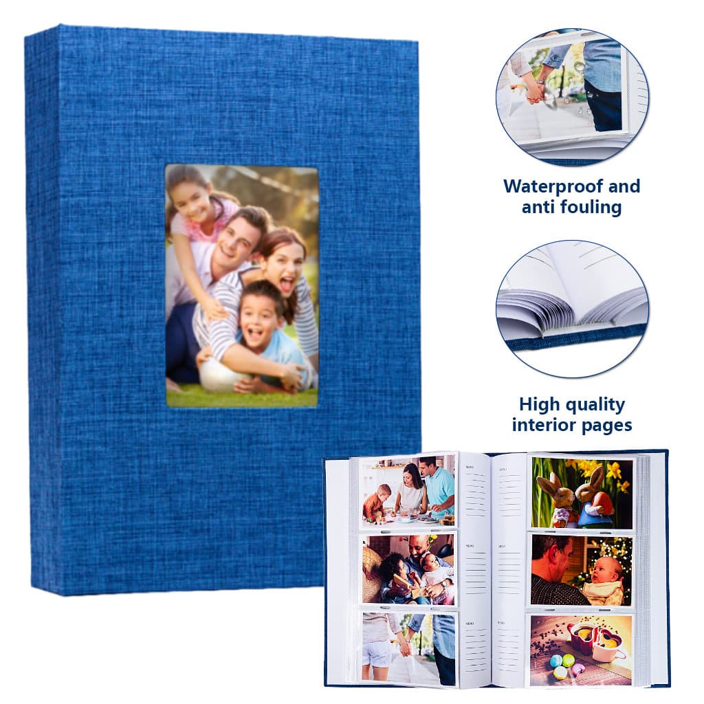 Zheyu New Linen 4R 6-inch 300-Page Insert Photo Album Cross-Border Bestseller Factory Stock