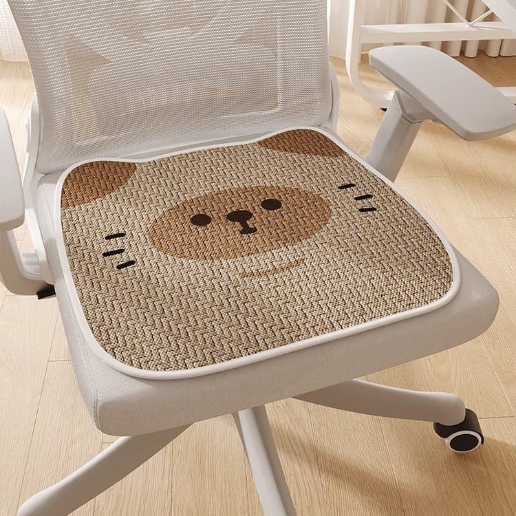 Breathable Ice Silk Chair Cushion for Office, Seat Pad for Long Sitting, Summer Cooling Mat