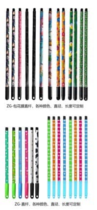 Factory direct supply flower film rod flower film mop handle flower film broom handle PVC flower film