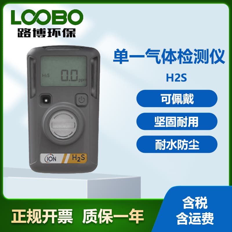 British Ion Hydrogen Sulfide Single Gas Detector Waterproof and Dustproof Wearable H2S Monitor