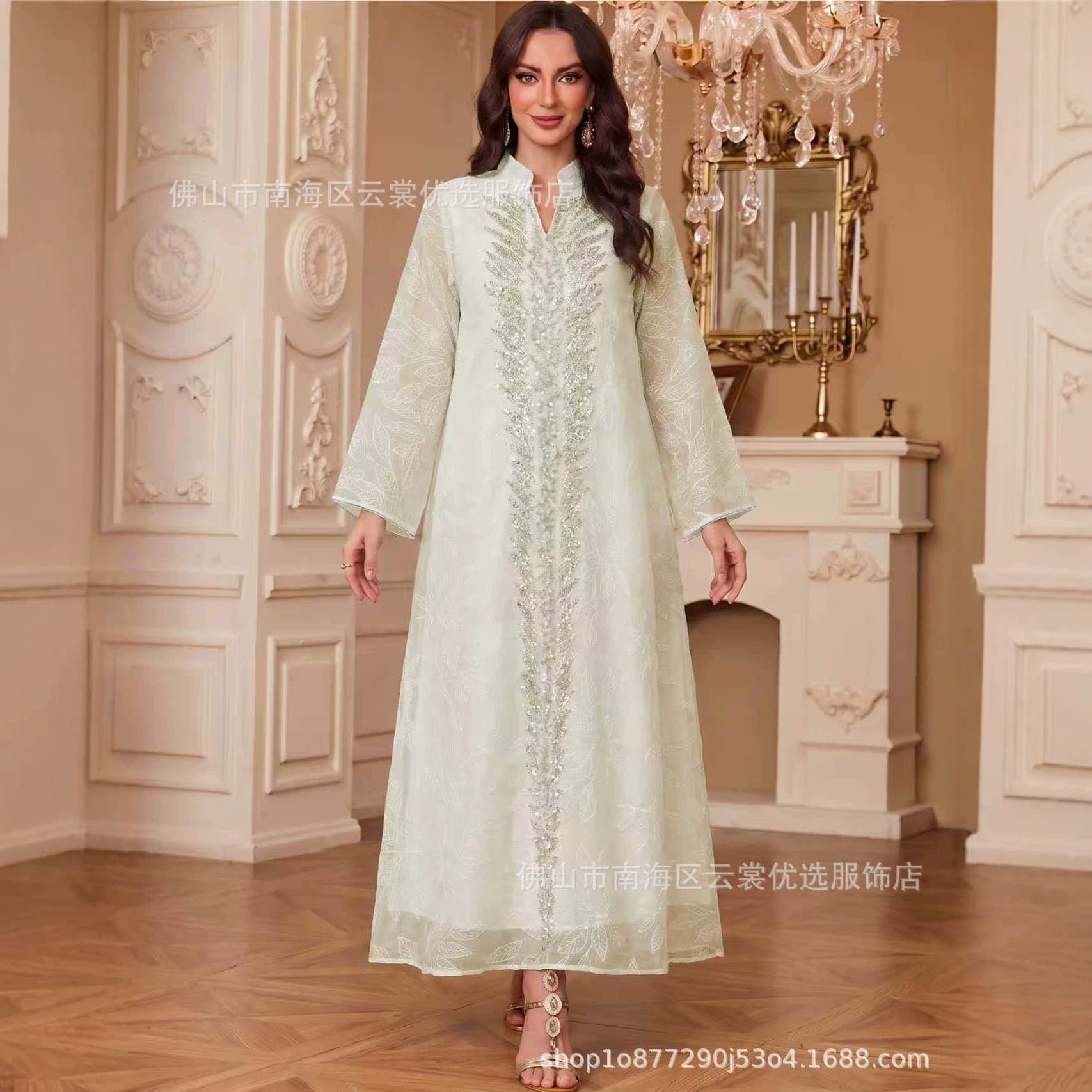CG812 cross-border popular spot doris mesh embroidery appliqué skirt source factory supply dress