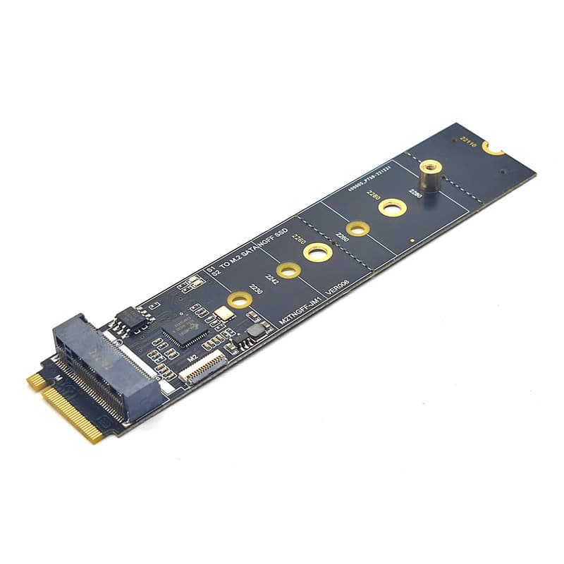 M2 KEY-M NVMe PCI-E to NGFF M.2 SATA 3.0 Expansion Hard Drive Adapter Card JMB582