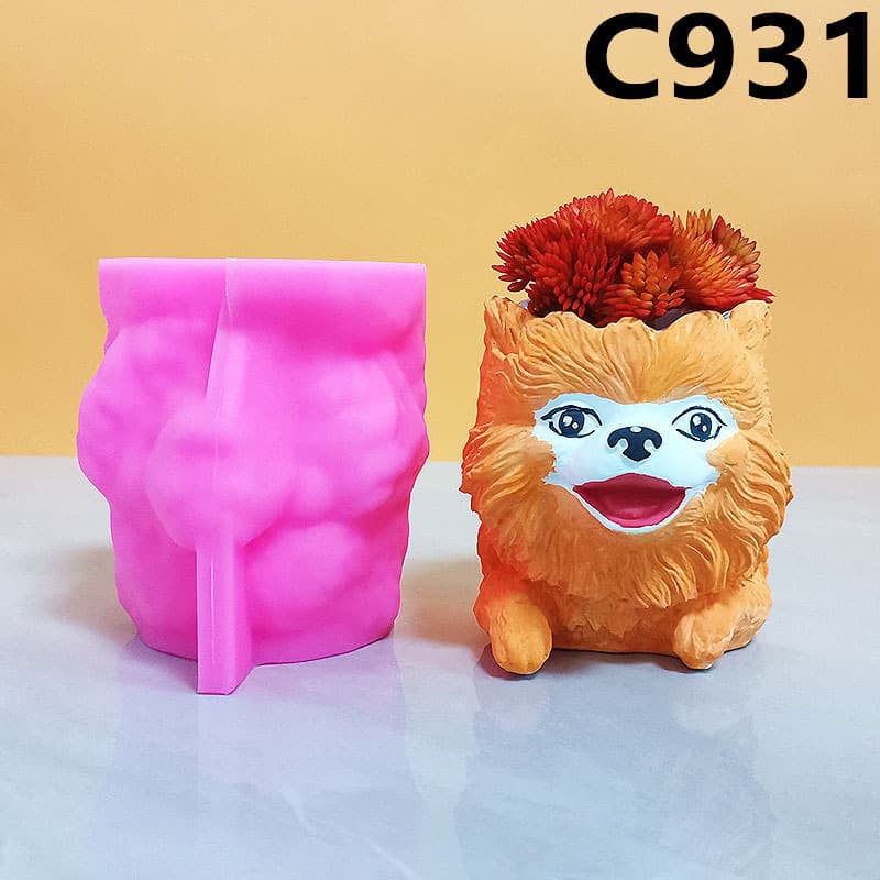 Monkey Succulent Flower Pot Silicone Mold DIY Handmade Home Indoor Three-Dimensional Decorative Ornaments C931