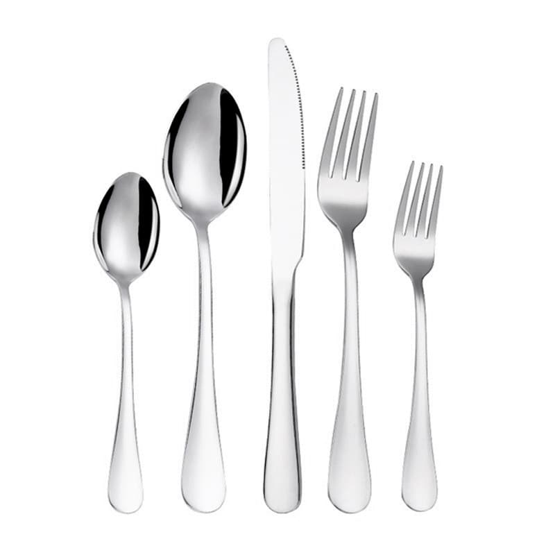 Cross-border 1010 Series 304/410 Stainless Steel Knife Fork Spoon Western Tableware Steak Knife Fork Spoon
