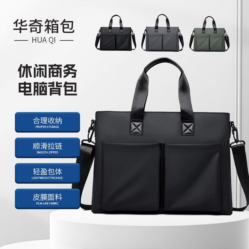 New Business Laptop Bag for Men Fashionable Large Capacity Shoulder Bag Casual Crossbody Bag OEM Laptop Bag