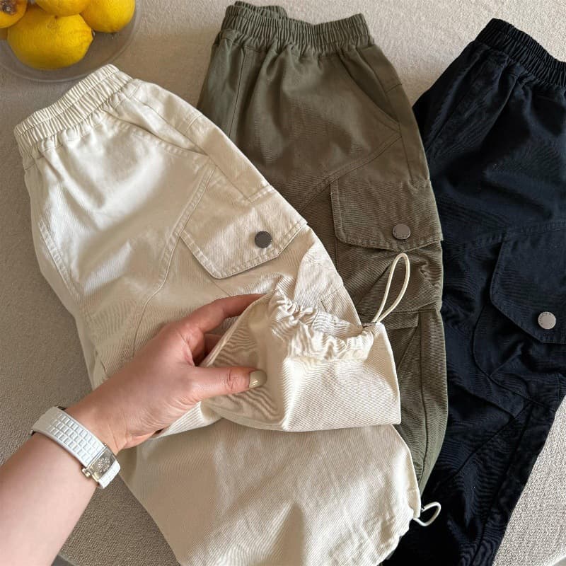 Tian Xiaosi children's trousers 2025 spring boys solid color casual pants baby overalls girls fashionable leggings trend