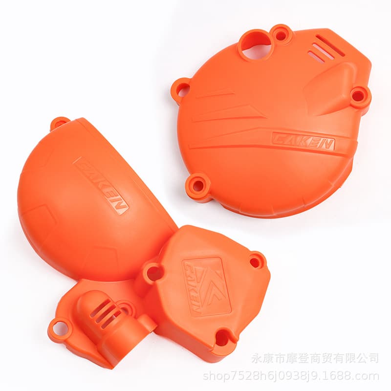 2-Piece Set 2-Stroke Ignition Coil Cover Clutch Guard Water Pump Cover for Yamaha Loncin Hengjian