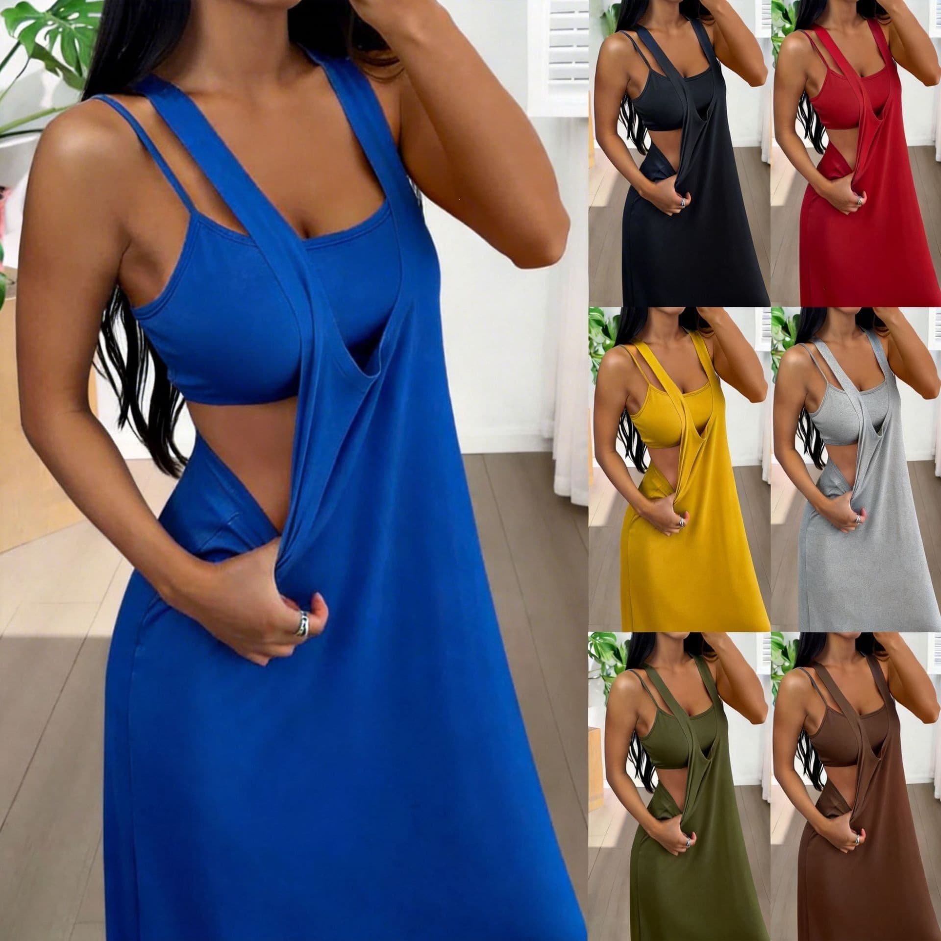 2026 new European and American cross-border women's dress two-piece suit