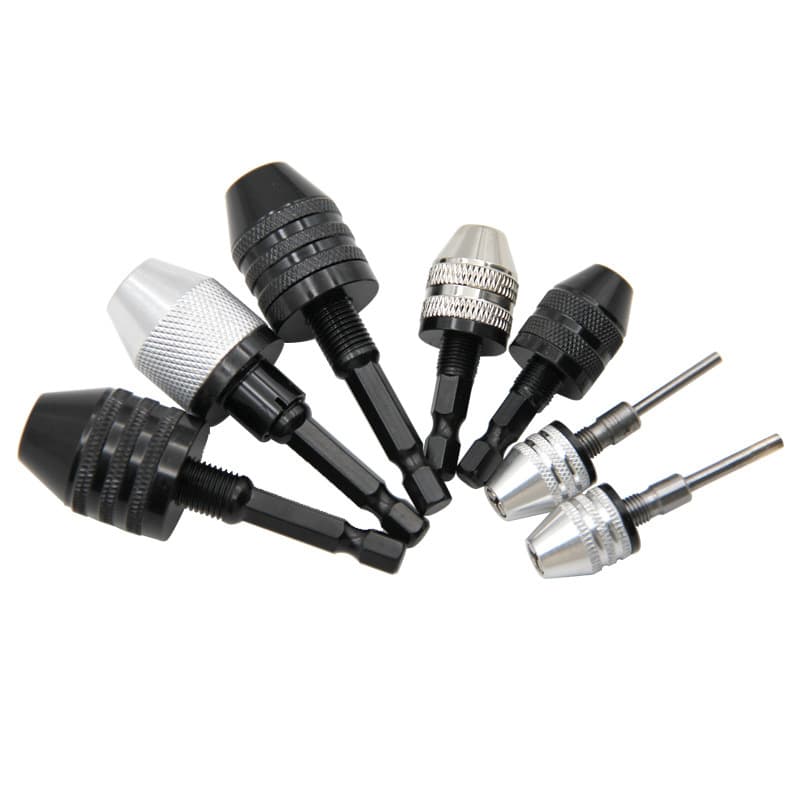 Quick Change Hex Handle Three Jaw Self Centering Twist Drill Chuck for Electric Grinder Drill Chuck Screwdriver Head Series