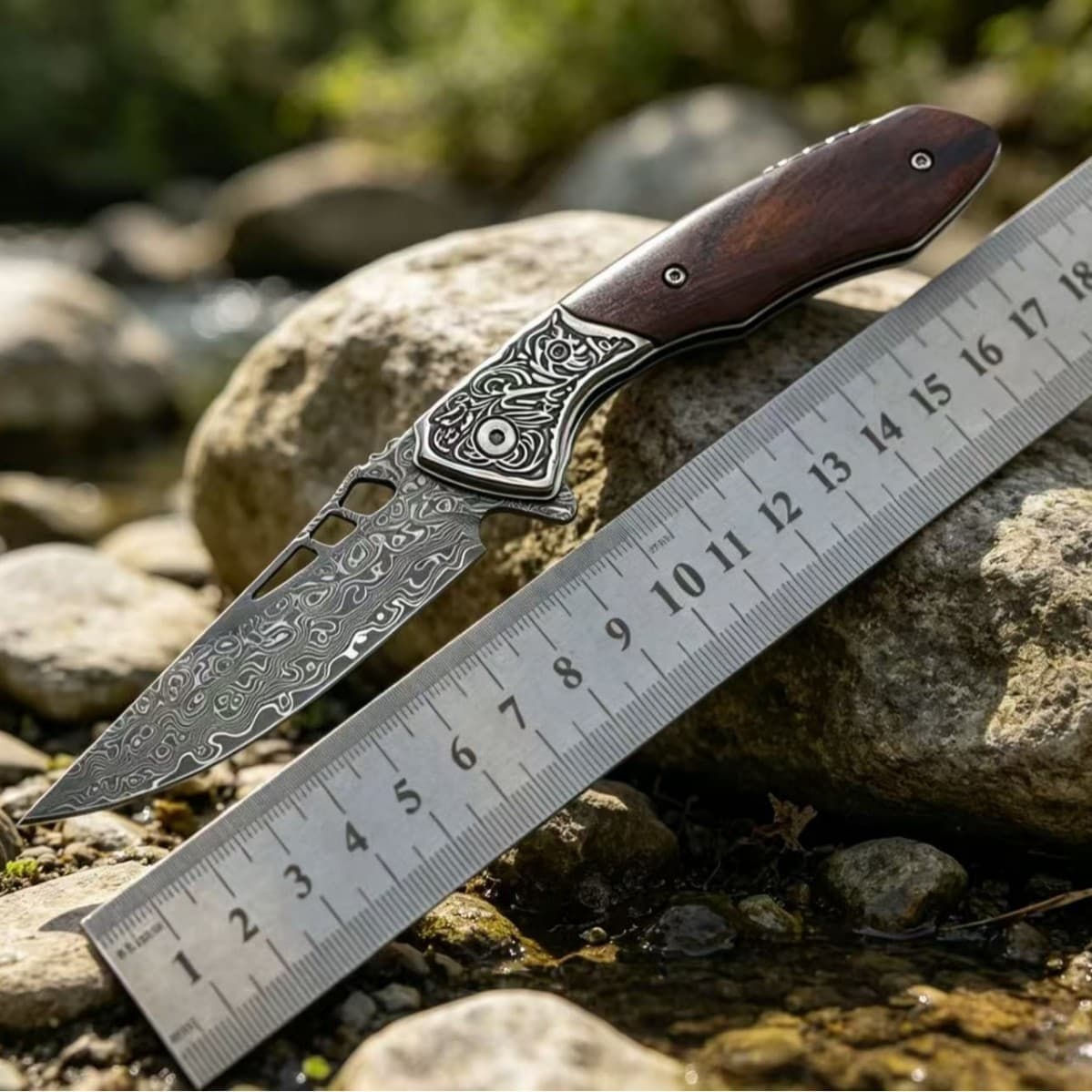 Damascus Steel Folding Knife VG10 Steel Core Outdoor Folding Knife High Hardness Camping Tactical Knife Fruit Knife