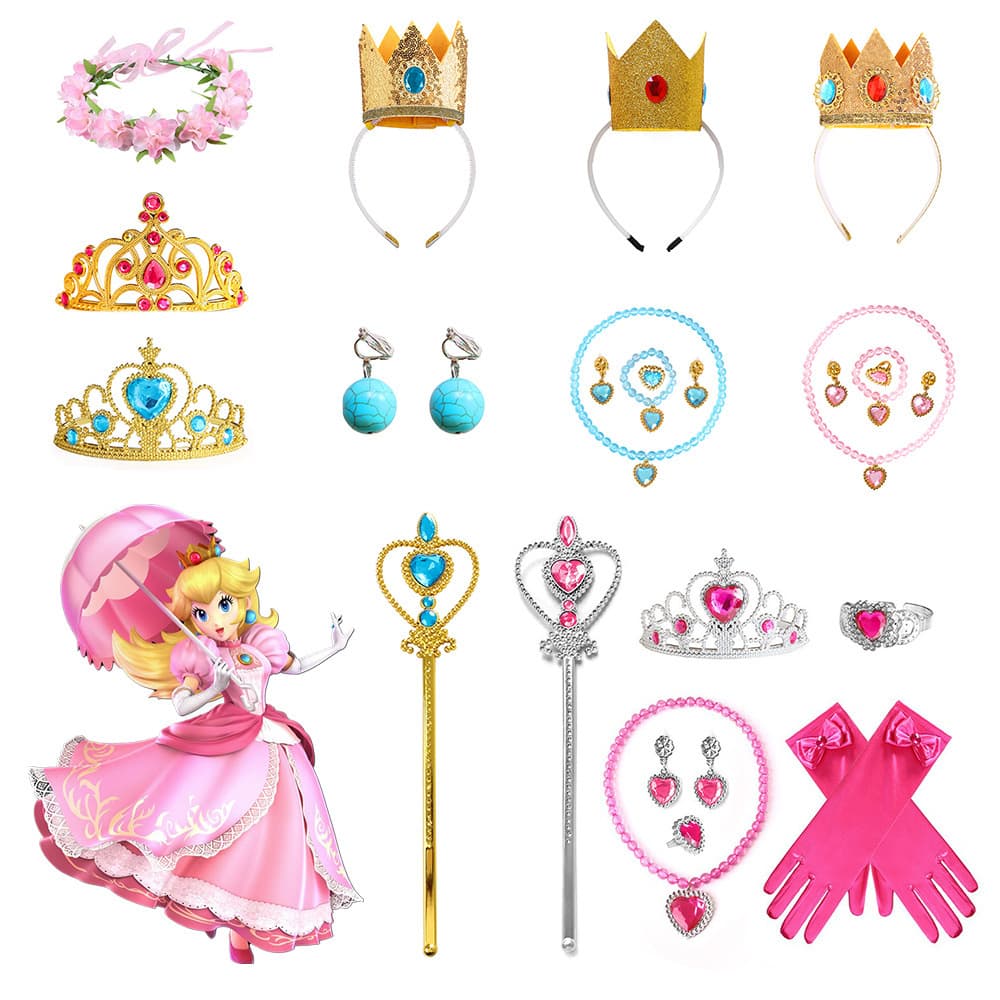Peach Princess Accessories Combo Link Export Cross-border Children's Super Peach Accessories