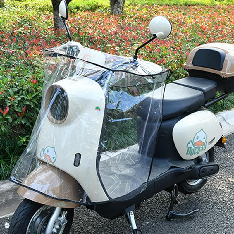 Universal Electric Motorcycle Front Console Rain Cover, Windproof E-Bike Widened Waterproof Cover, Riding Essential