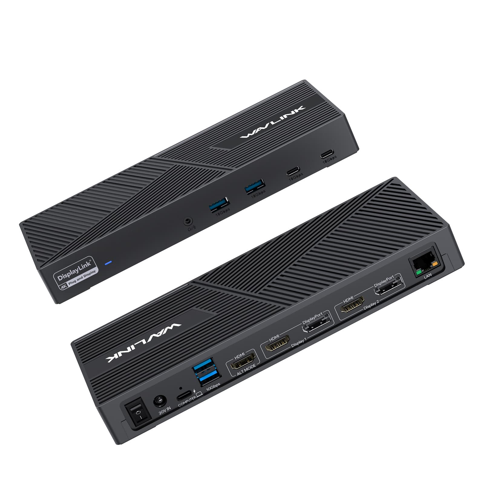 Wavlink 4K@60Hz Triple Monitor Laptop Docking Station with 100W PD Charging Docking Station