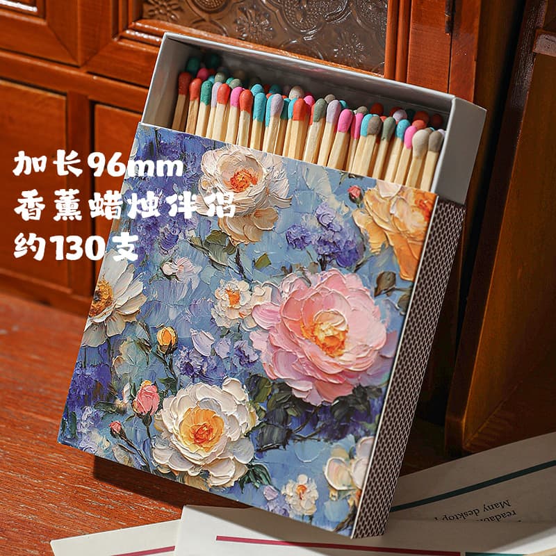 Low price inventory extended matches color art matches ignition candle household old-fashioned retro cigarette lighting advanced long pole