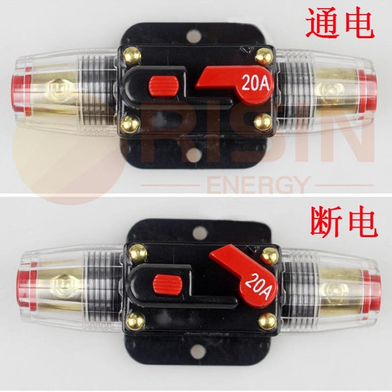 Self-Recovery Fuse Circuit Breaker Amplifier Fuse Holder, Truck Audio System Fuse