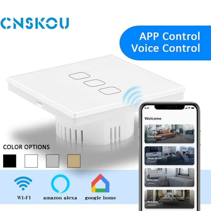 86 Type European Standard Smart Switch Tuya WiFi Energy Monitoring Wall Switch
