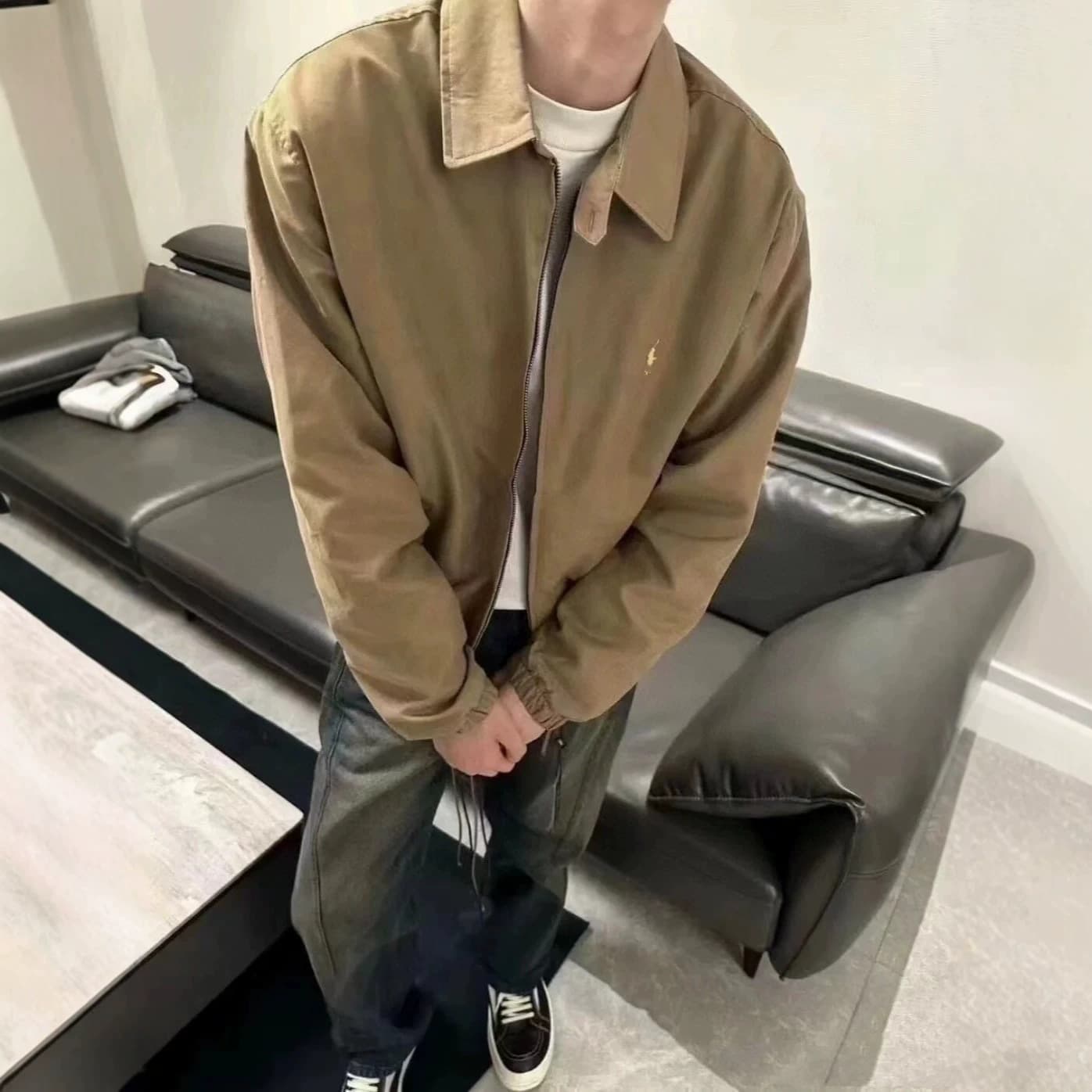 In Stock High Quality RL Ralph Classic Harrington Jacket Pony Embroidery Casual Versatile Top Men Drop Shipping Available