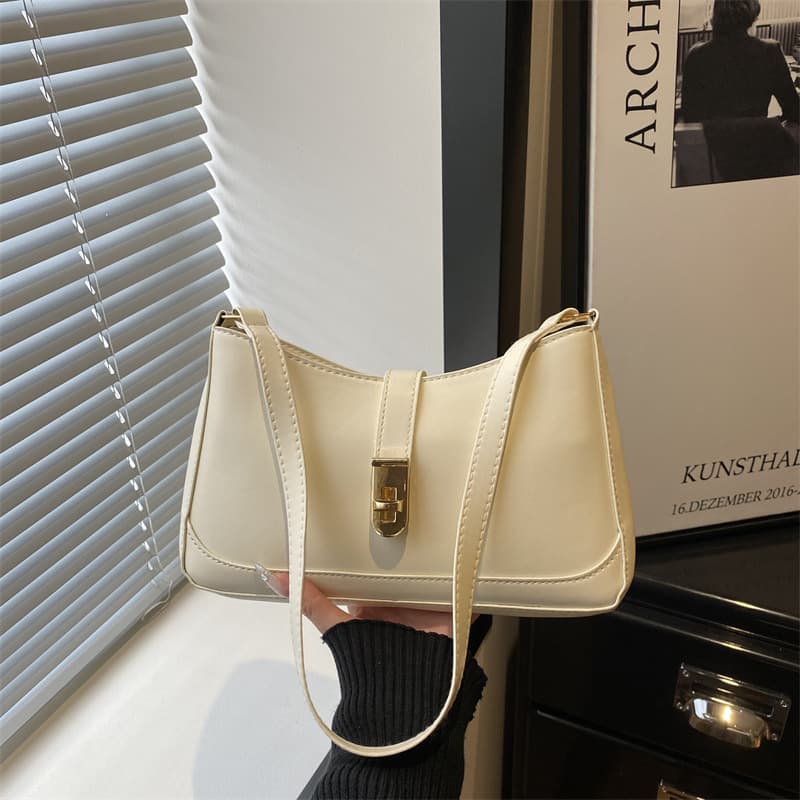 New Fashion Women's Bags High-end Commuting Niche Baguette Underarm Bag 2024 Autumn and Winter New Versatile Shoulder Bag