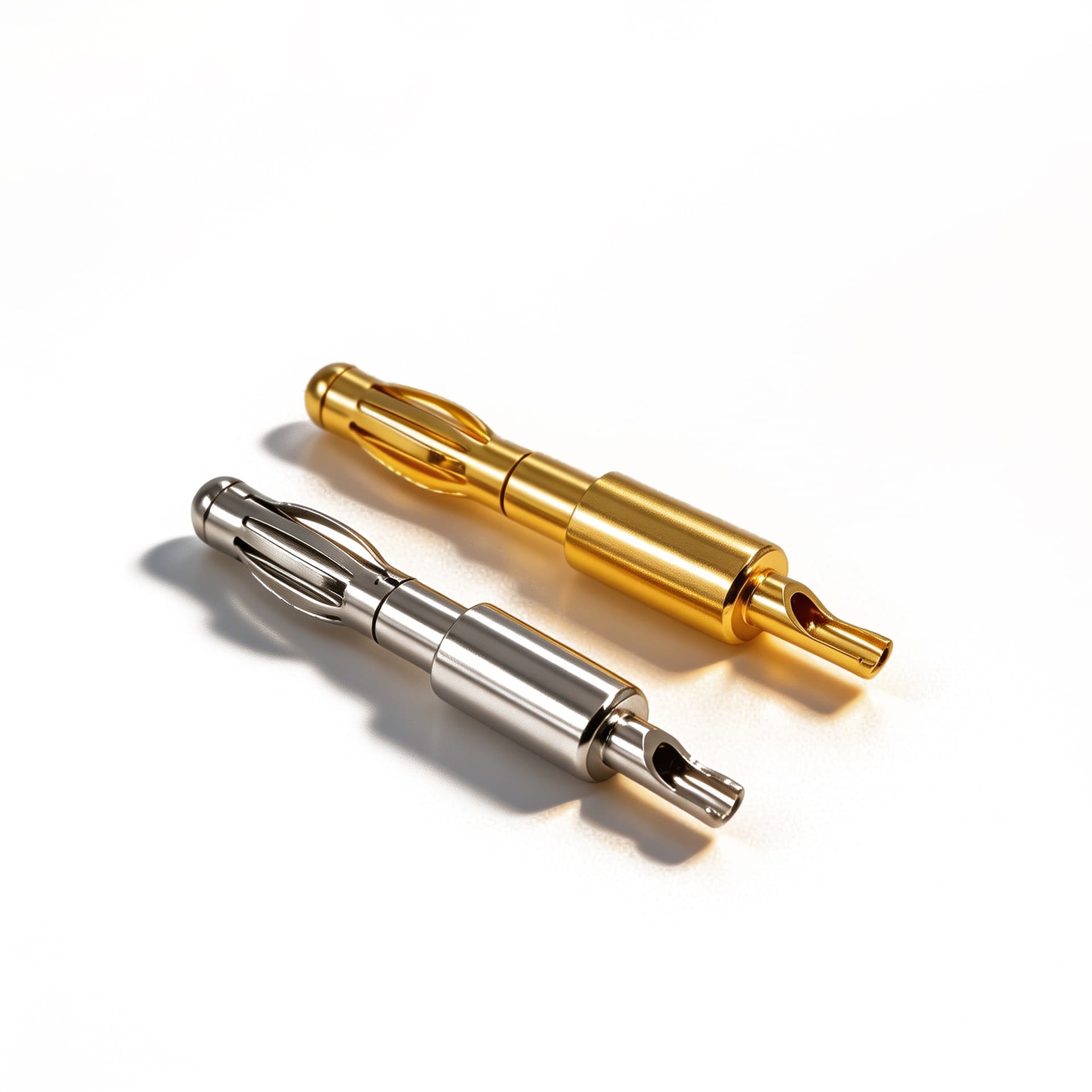 4.0mm Lantern Banana Plug, Pure Copper Gold-Plated Nickel-Plated Solder Pin Male Terminal Electronic Connector