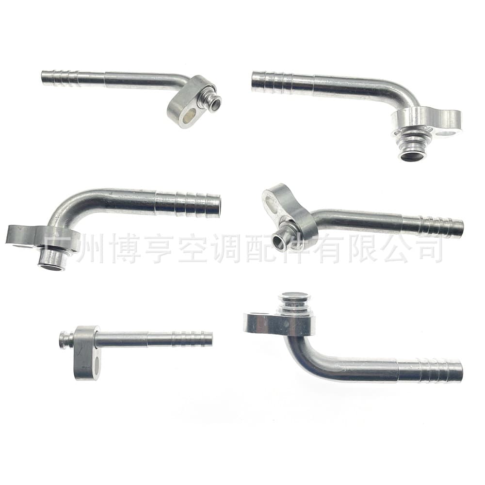 Automotive A/C Pipe R134 with Movable Clamp, Hose Aluminum Connector Evaporator Pipe Joint Eco-friendly with Clamp