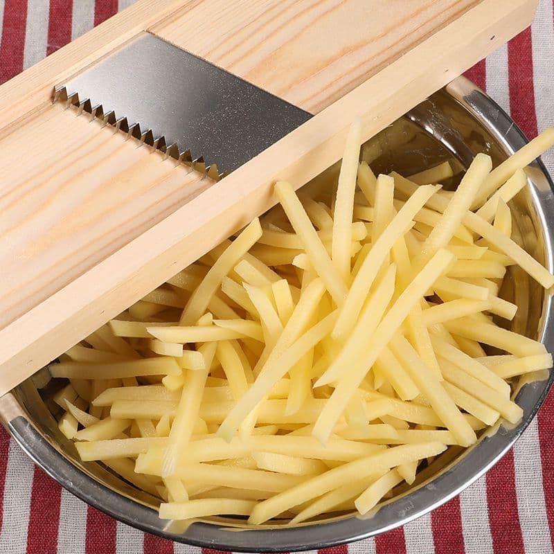 5mm Thick Shredder, Potato Shredder, Grater, Multi-Function Kitchen Slicer, Home Use Wooden Vegetable Grater