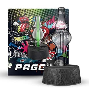 New eRig PAGODA Vaporizer Water Filtered Dry Herb Wax Hookah