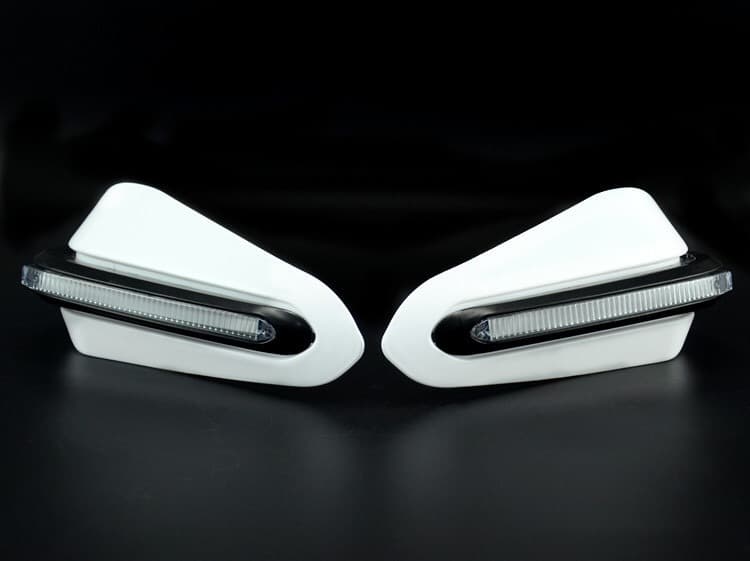 Motorcycle Hand Guards Modified Accessories Handlebar LED Light Anti-Fall Windshield Hand Protector Brake Hand Guard Position Light