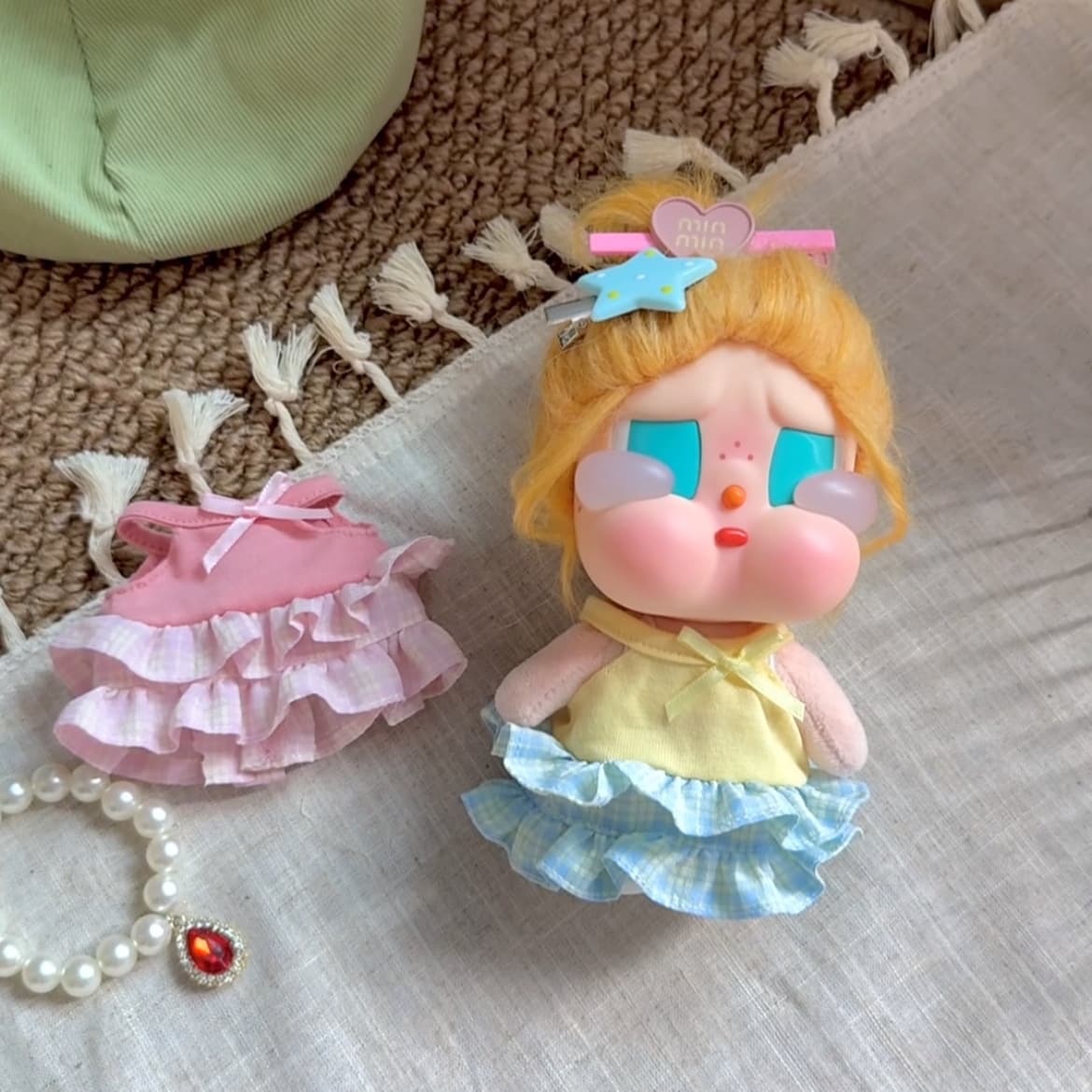 Doll Clothes Only CRYBABY Crying Baby Tears Factory Pendant Doll Clothes Vinyl Face Doll Gulu Gulu Doll Clothes Drop Shipping