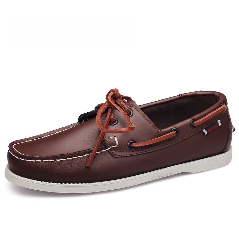 Cross-border Men's Boat Shoes, Large Size, Korean Style Loafers, Fashion Casual Leather Shoes, Versatile