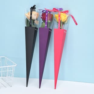Single Flower Bouquet Packaging Box Valentine's Day Flower Gift Box Flower Arrangement Bag Floral Packaging Flower Box Floral Wrapping Paper