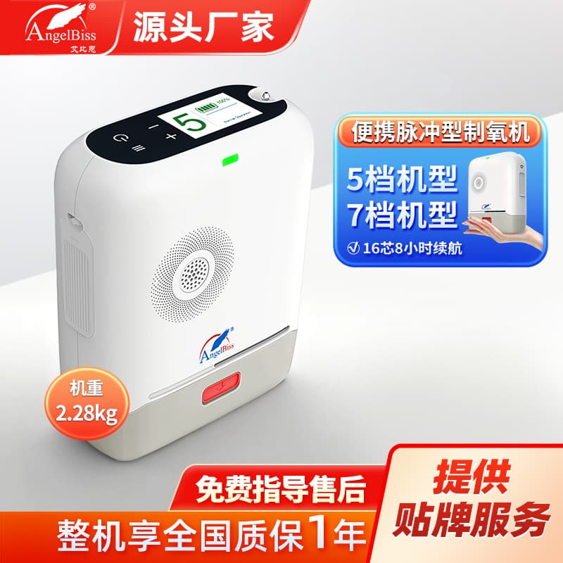 Cross-border English Portable Pulse Oxygen Concentrator Multi-Gear High Concentration with Battery Car Plateau Portable Oxygen Concentrator