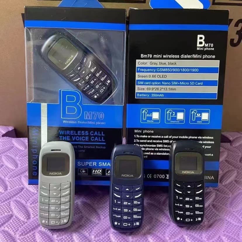 Cross-border BM70 GSM Cellphone Bluetooth Mini Ear-Hanging Bluetooth Phone
