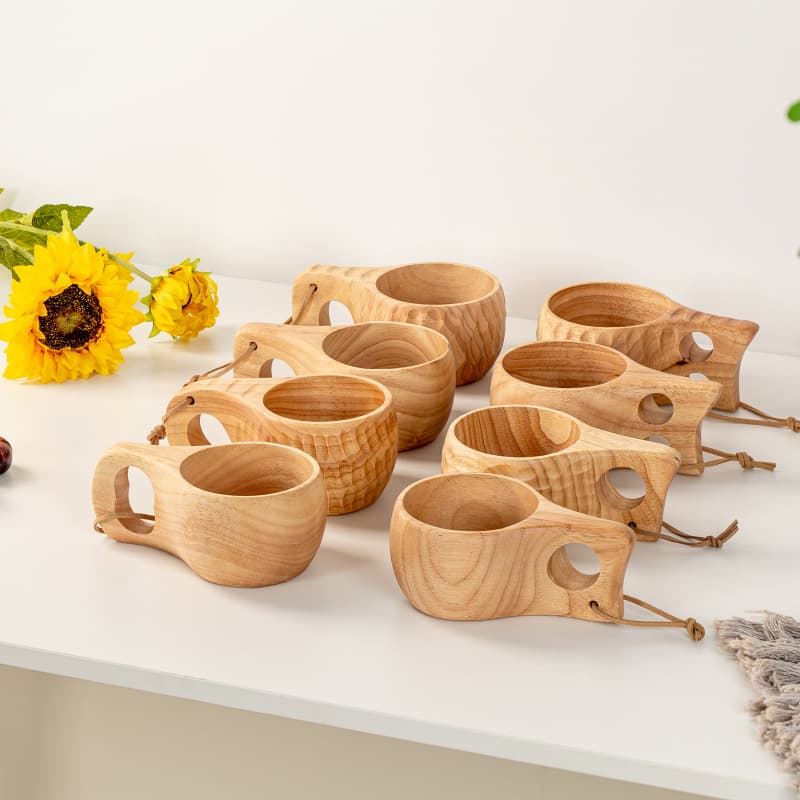 Rubber wood milk cup hand-carved tortoise shell handy cup coffee cup wooden tea cup water cup manufacturer wholesale delivery