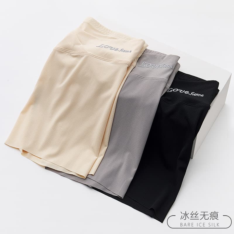 Maternity Low-Rise Shorts for Summer, Thin Three-Quarter Safety Shorts for Pregnant Women, Anti-Exposure Style