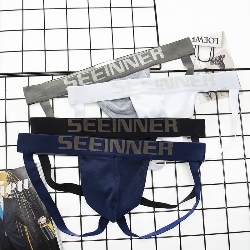 Men's New T-T Pants Low Waist Sexy Foreign Trade Underwear Men's High-cut Double T-Pants AliExpress Selected Sources