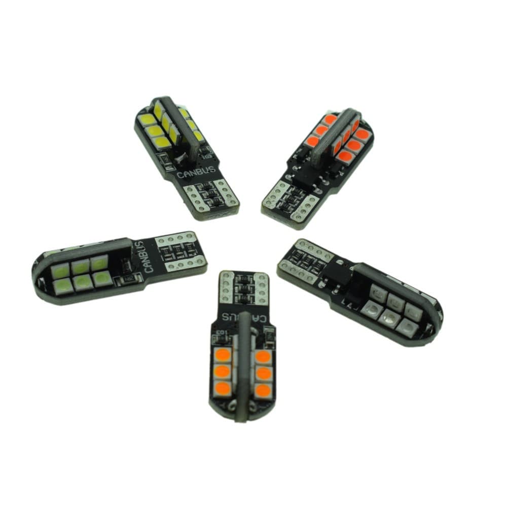 Car Bulb T10 Canbus 3030 24SMD Canbus LED Marker Light High Brightness License Plate Light Multicolor