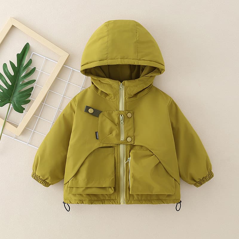 Shy Cat Family Children's Quilted Windbreaker 2024 New Baby Cotton Jacket Boys' Winter Korean Style Thick