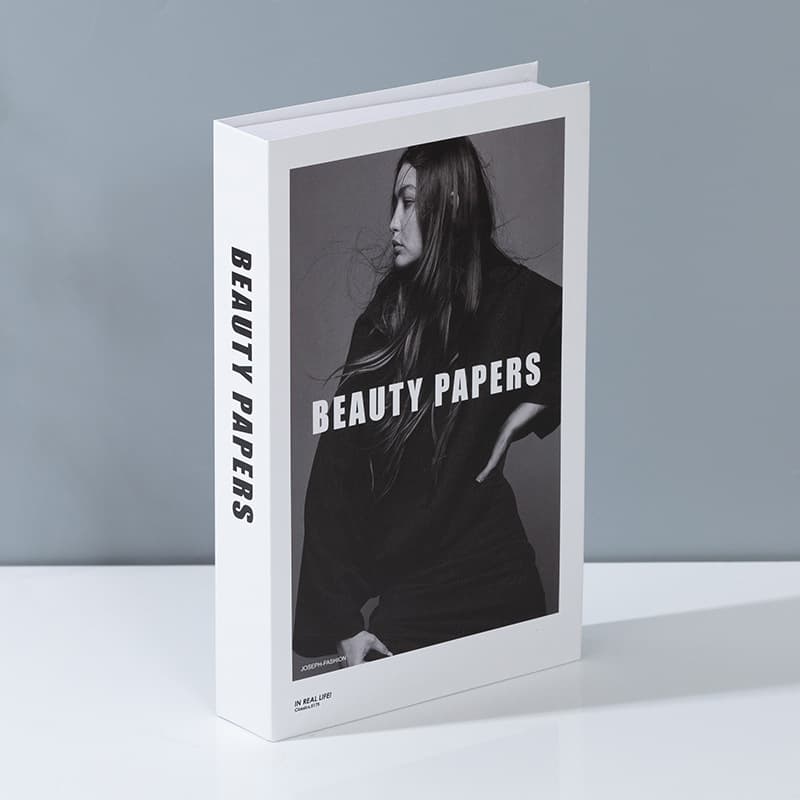 Fashionable Light Luxury Fake Book Decor Display Prop for Model Room Photography, Living Room Bookshelf Simulation Book