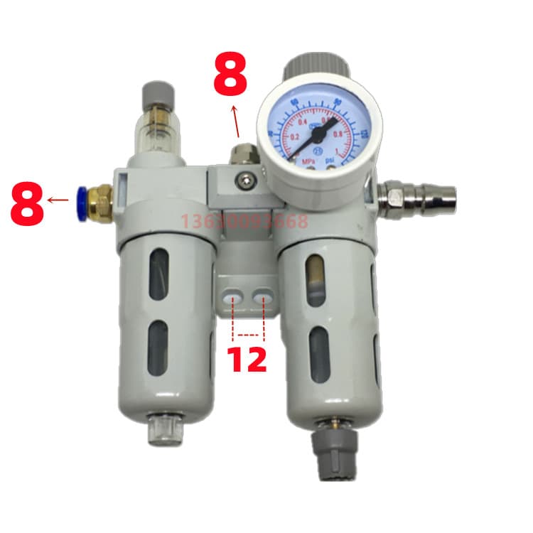 Tire Changer Oil Water Separator Tire Demounting Machine Filter 2000 Regulator Pressure Gauge Air Source Processor Accessories