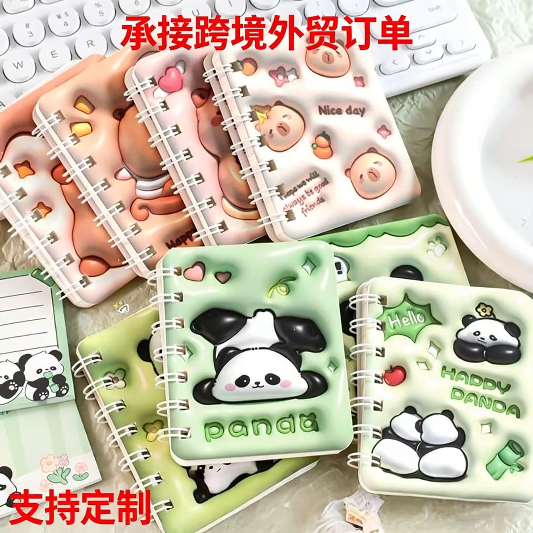 Cute Cartoon Spiral Notebook Mini Diary for Elementary School Students A7 Coil Notebook Wholesale
