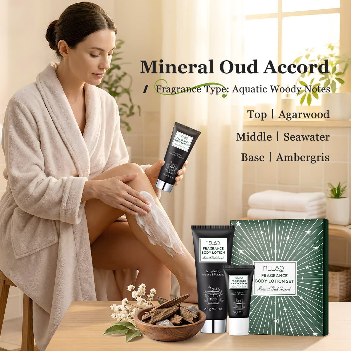 Fragrance Body Lotion and Hand Cream Gift Set ODM Nourishing Moisturizing Long-Lasting Scent FRAGRANCE BODY LOTION SET