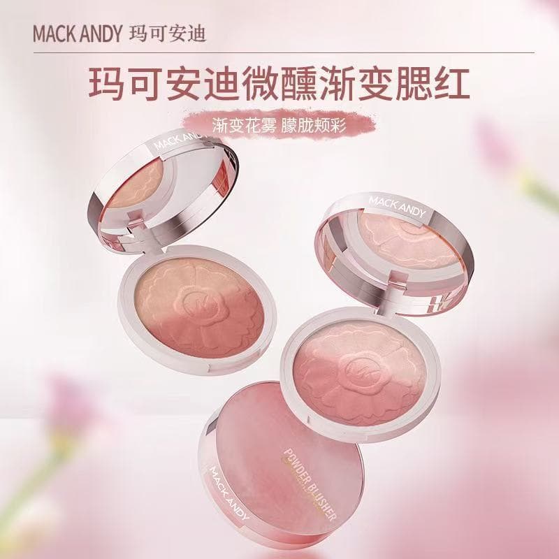 Marco Andy Tipsy Gradient Blush Smooth Skin-Powder Delicate Natural Nude Makeup Brightening Girls Wholesale