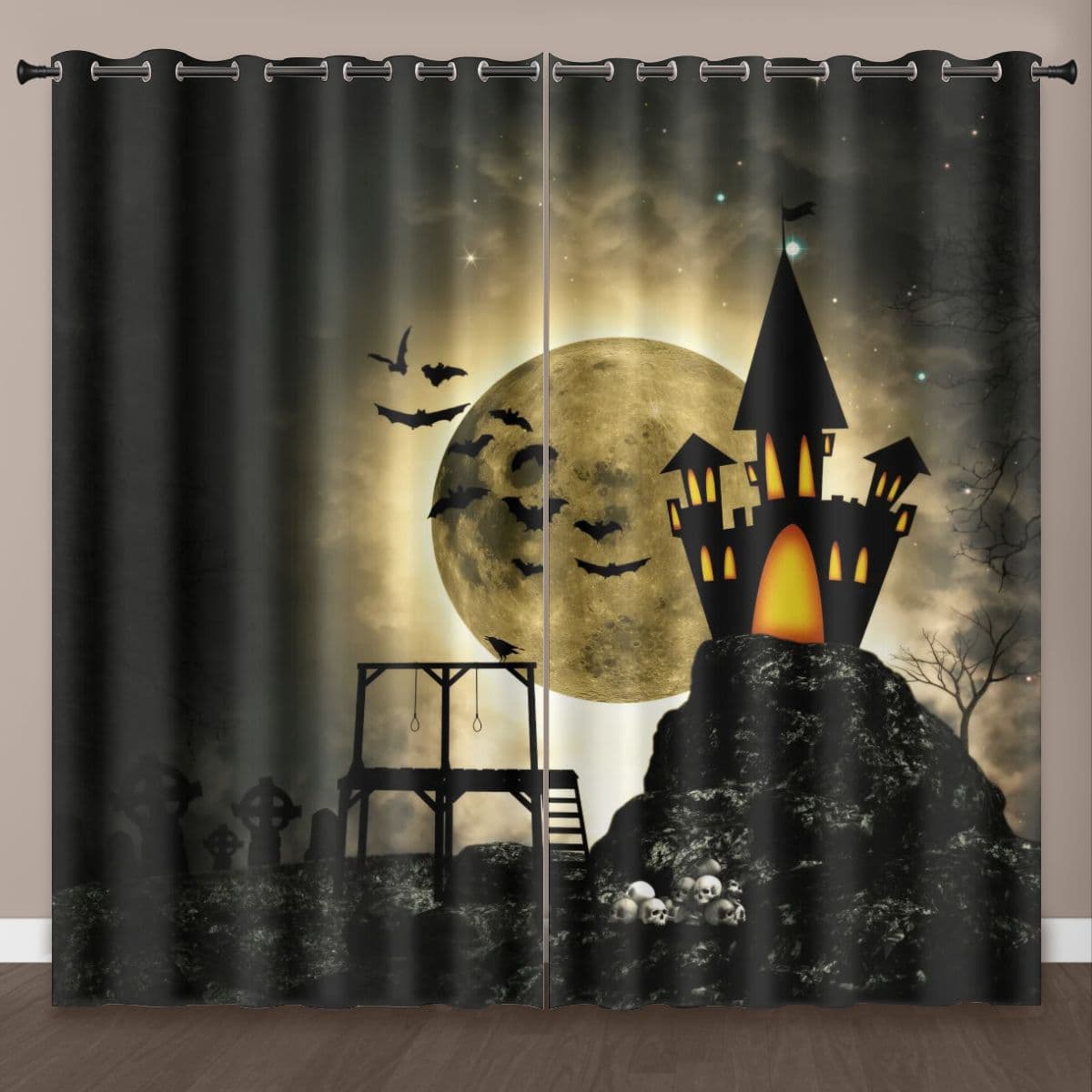 Cartoon animation series bedroom living room studio blackout curtains bay window finished curtains ready-made