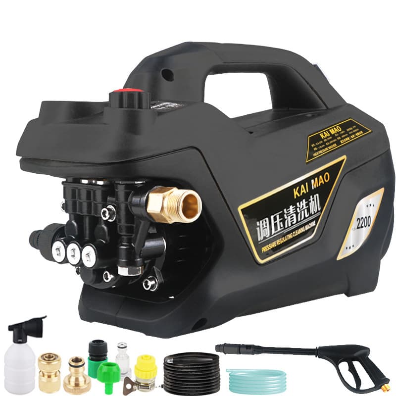 [Factory Proprietary] Kai Mao Brand Adjustable Pressure Household Automatic Water Gun Portable High Pressure Washer 220V Car Washer