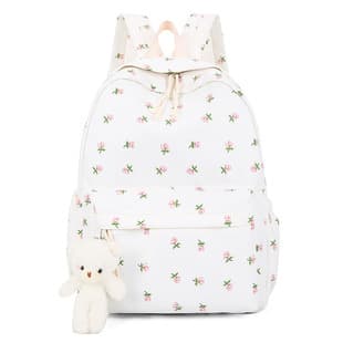 Fresh Print Backpack for Girls High School College Students Campus Style Forest Aesthetic Double Shoulder Bag Harajuku Travel Backpack