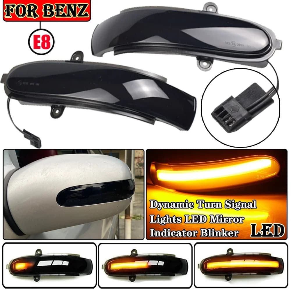 Dynamic LED Turn Signal Side Mirror Light for Mercedes-Benz E-Class W211 S211 02-07 G-Class W463