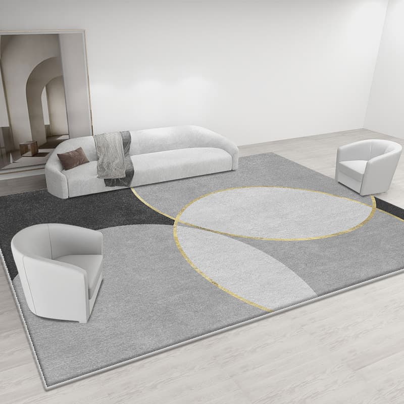 Living room carpet, light luxury and high-end bedroom bedside blanket, waterproof and anti-fouling carpet, modern simple imitation cashmere carpet