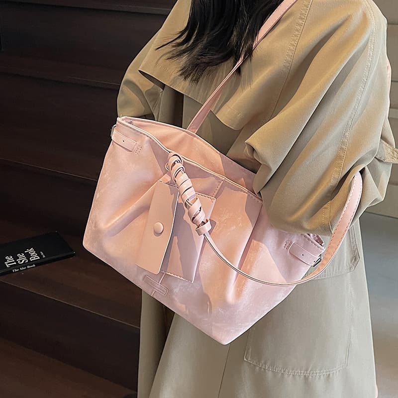 Casual Commuting Large-Capacity Bag for Women 2026 New Summer Versatile Shoulder Bag College Student Class Bag Tote Bag