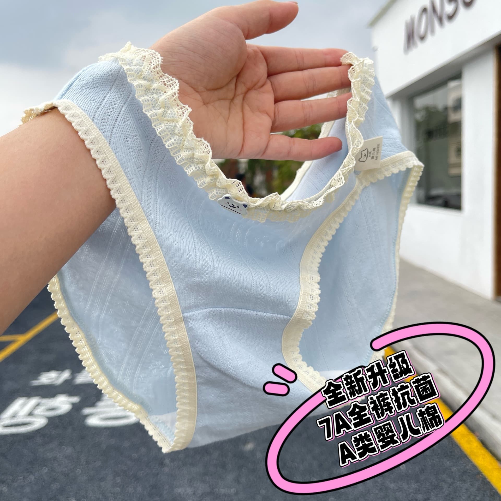 Kameow Original Girls Underwear 7A Antibacterial Soft Waxy Baby Cotton Female Pure Cotton Crotch Student Teen Girls Underwear