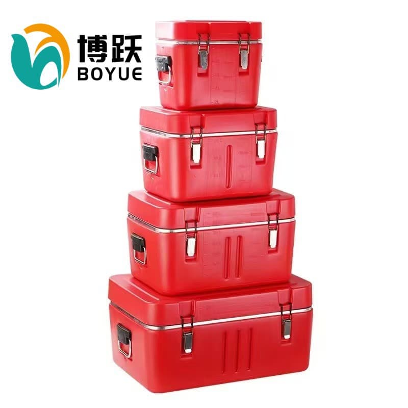 Cross-border Stainless Steel Insulated Cooler 4-Piece Set, Commercial Stall Large Capacity Cold Storage Box, Portable Multifunctional Cooler